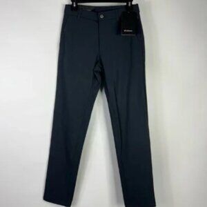 Lululemon Mens Commission Pants Black Stretch Wrinkle Resistant 28x32 New